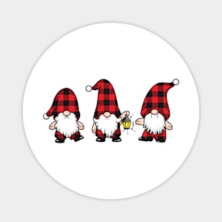 Christmas Pajama Gnomes Magnet